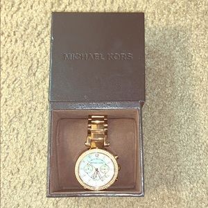 Rose gold Michael kors watch